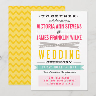 Vintage Einladungen zu Circus Hochzeiten