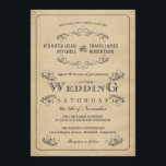 Vintage Einladungen zu Parchment-Hochzeiten<br><div class="desc">Verzierte Vintage Schnörkel auf altertümlichem Pergament-Look Papier. Schöne extravagante Schriftrollen und Viktorianisches Blumenmotiv mit eleganter Retro-Schrift-Typografie. Ideal für traditionelle Hochzeiten in der Kirche oder für rustikale Anwesen-Hochzeiten, mit einer trendigen Touch von raffiniertem Charme für die moderne Braut und Bräutigam. Einfach zu bedienende Vorlage kann für formale oder halb-formale Hochzeiten modifiziert...</div>