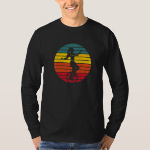 Vintage-Einrad Einrad Akrobaten Monocycle U T-Shirt
