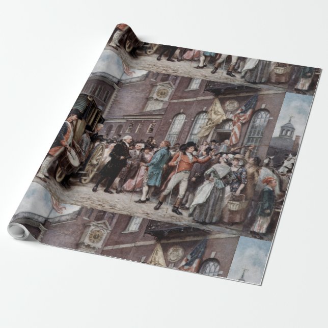 Vintage Einwaschung in Philadelphia Wr. Geschenkpapier (Ungerollt)