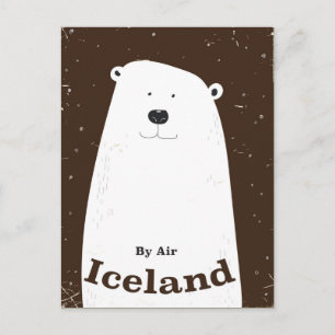 Vintage-Eisbar-Irland-Reiseposter Postkarte