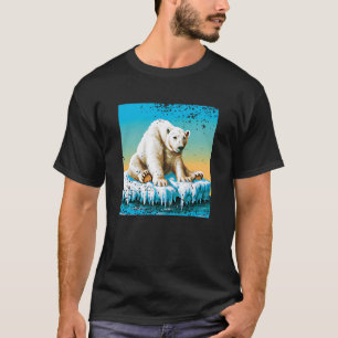 Vintage Eisbär Schmelzen Arktis T-Shirt