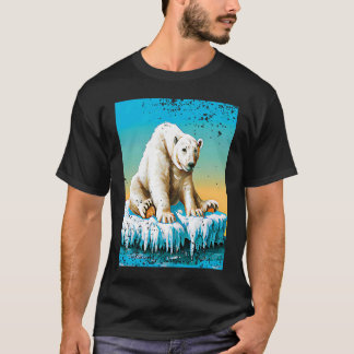 Vintage Eisbär Schmelzende Arktis T-Shirt