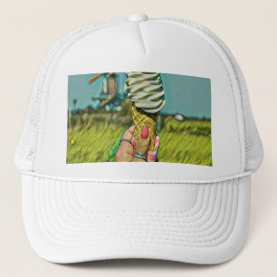 Vintage Eiscreme Truckerkappe