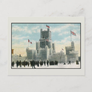 Vintage Eispalast Montreal Kanada Postkarte