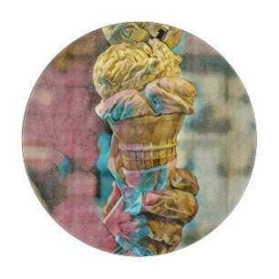 Vintage-Eiswaffel Schneidebrett