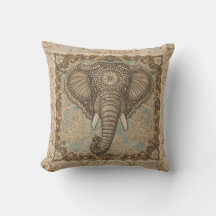 Vintage, Elefant, Klassisches Ornament