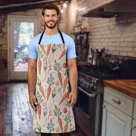 Vintage Elegant Carrots with Blossoms and Tiny Egg Schürze