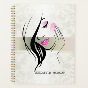Vintage Elegant, Chic, Spitze, Mädchen-Silhouette Planer