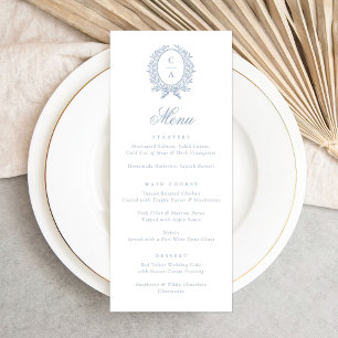 Vintage Elegant Feuilles d'Olive Menu de la couron