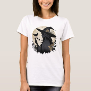 Vintage Elégant Halloween Witch 3 T-shirt Design