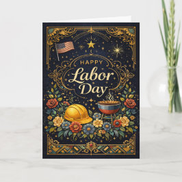 Vintage Elegant Labor Day  Karte