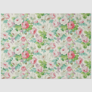 Vintage Elegant Popular Floral Rose Seidenpapier