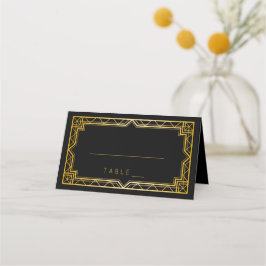 Vintage Elegante Art Deco Platzkarte