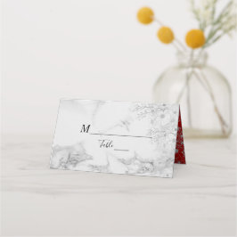 Vintage elegante Black Wedding Platzkarte