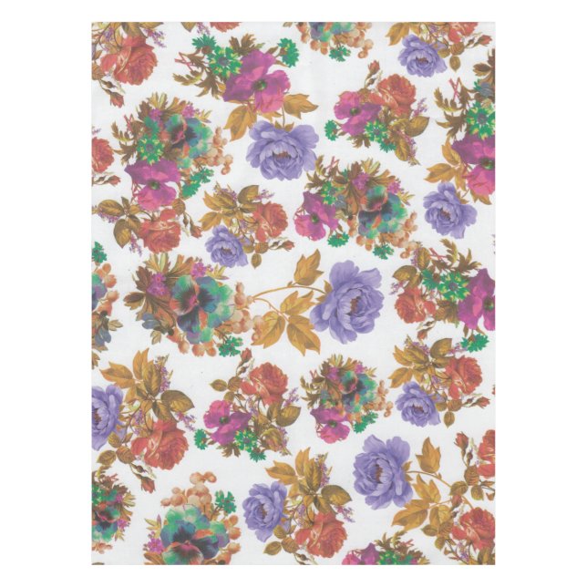 Vintage elegante Blume Tischdecken (Vorderseite)