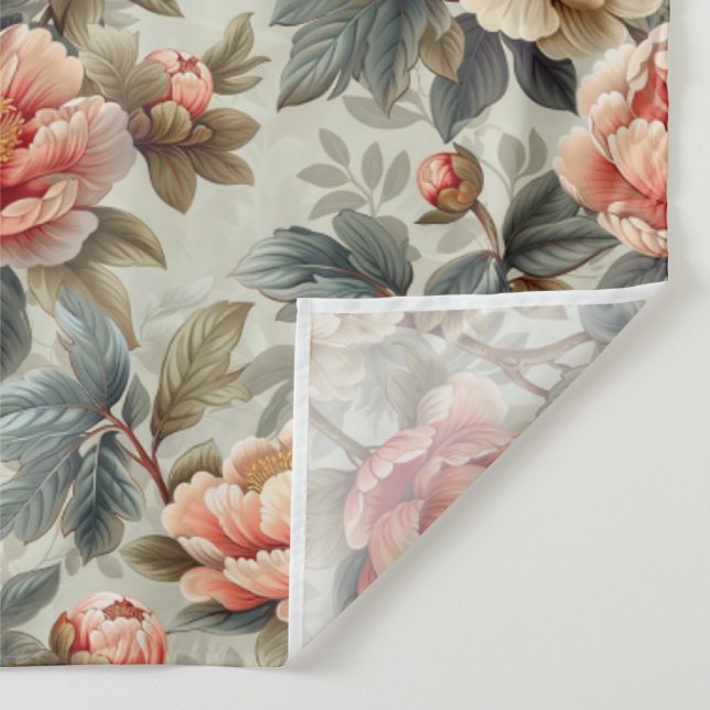 Vintage, elegante Blumen Wandteppich (Detail)