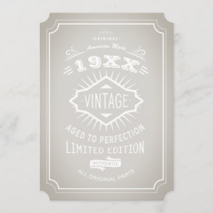 Vintage Elegante Geburtstagsparty Einladung