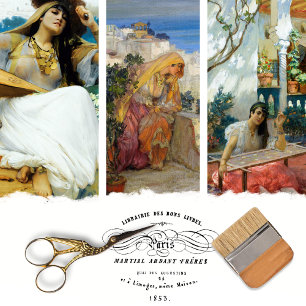 Vintage Elegante Girl Geschenkpapier Set