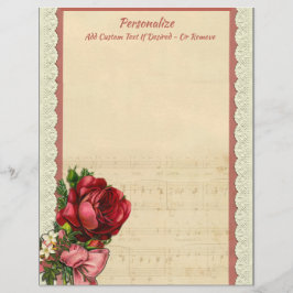 Vintage elegante romantische Notengalerie