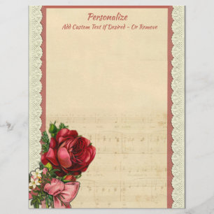 Vintage elegante romantische Notengalerie