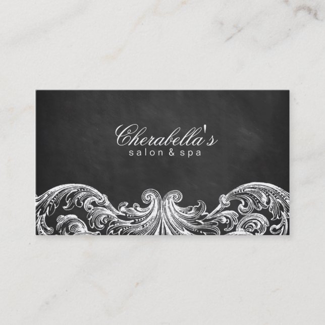 Vintage elegante visitenkarte (Vorderseite)