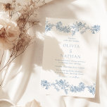 Vintage Eleganz: Klassische Blumenhochzeit Einladung<br><div class="desc">Vintage Eleganz: Klassische Blumenzitterung Einladung Siehe Matching Kollektion in unserem Nest- und Nestladen</div>