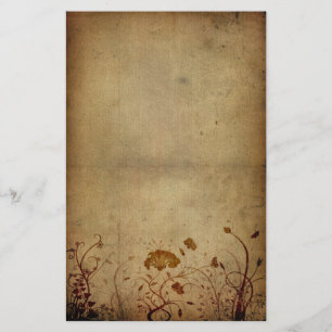 Vintage Eleganz mit Blumen Briefpapier