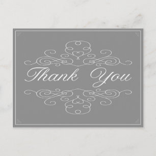 Vintage Eleganz   Vielen Dank, Postkarte