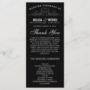 VINTAGE ELEGANZ WEDDING-PROGRAMM PROGRAMM
