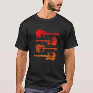 Vintage-Elektrogitarren  Distressed Männer Frauen  T-Shirt