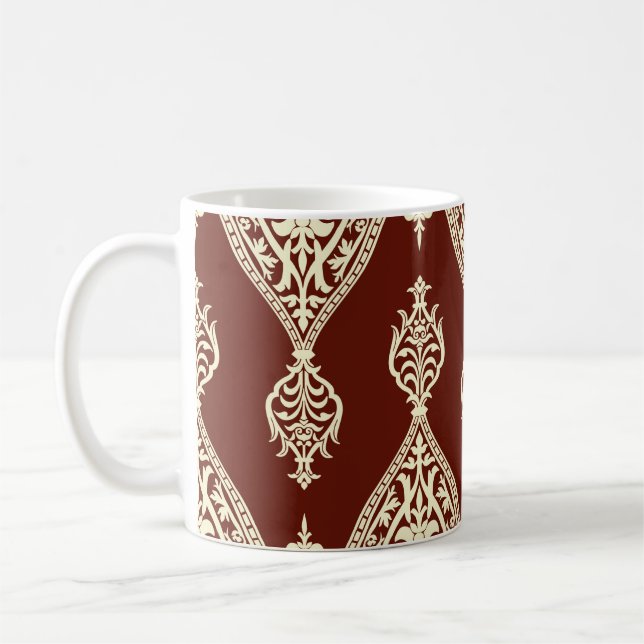 Vintage Elemente auf dunklem Hintergrund Kaffeetasse (Links)