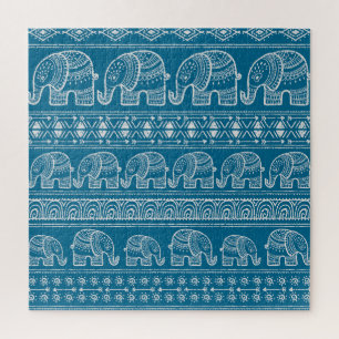Vintage Elephant Frame Illustration