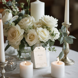 Vintage Elfenbein Buch Neues Kapitel Beginnt Dusch Geschenkanhänger