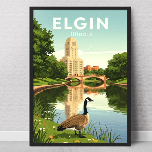 Vintage Elgin Illinois Poster (Von Creator hochgeladen)