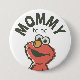 Vintage-Elmo-Baby-Shower Mommy To Be Button