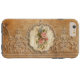 Vintage Embossed Gold Scrollwork und Rose Case-Mate iPhone Hülle (Rückseite Horizontal)
