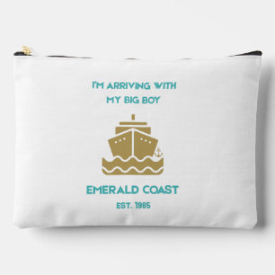 Vintage Emerald Coast Ich komme mit meinem großen  Zubehörtasche
