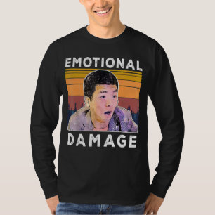 Vintage emotionale Schäden Der Spaß des asiatische T-Shirt