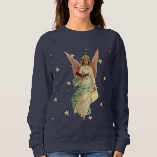 Vintage Engel mit Sternen Sweatshirt