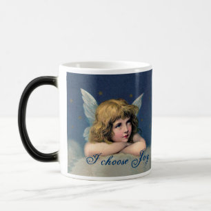 Vintage-Engel-Morphing-Tasse - Wähle Liebe, Freude Verwandlungstasse
