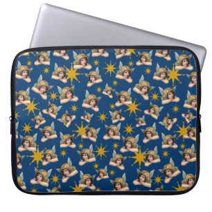 Vintage Engel & Sterne Laptopschutzhülle
