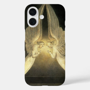 Vintage Engel über Jesus Christus iPhone 16 Hülle