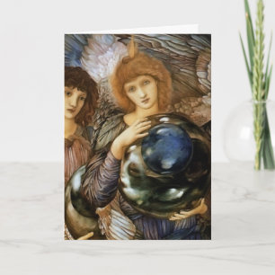 Vintage Engel von Burne-Jones Feiertagskarte