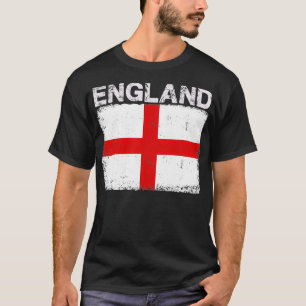 Vintage-England-Flagge Englischer Stolz Kleidung S T-Shirt