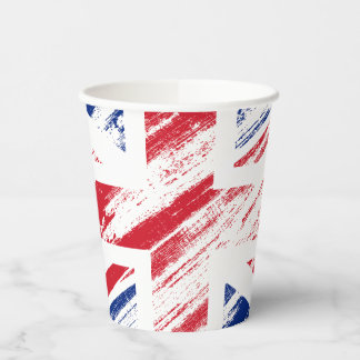 Vintage England-Flagge Pappbecher