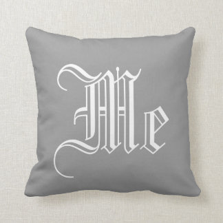 Vintage-englisches personalisiertes Monogramm Kissen