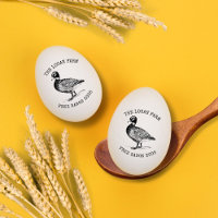 Vintage Ente Bauernhof Personalisierte Ei-Briefmar