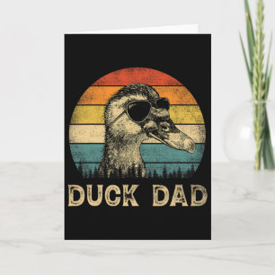 Vintage Enten-Vater Entenliebhaber Daddy Vatertag Karte