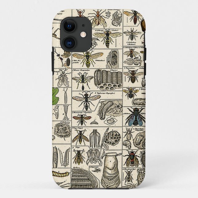 Vintage Entomologie Case-Mate iPhone Hülle (Rückseite)